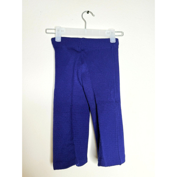 Vintage 1987 Walt Disney Toddlers Pleated Pants Sz 2T Blue Elastic Waist Capris - Picture 2 of 5